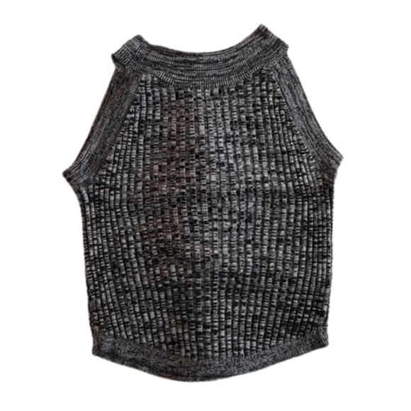Black & Grey Knit Tank Top – Size M - Picture 2 of 3